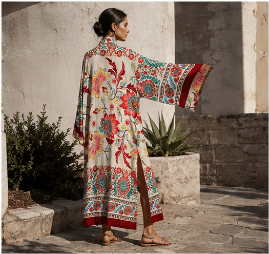 Amaris Uzun Kimono - Görsel 1