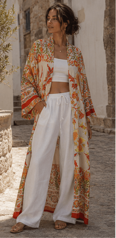Aurelia Uzun Kimono - Görsel 1