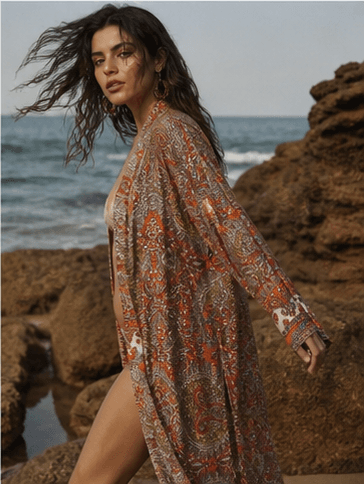 Terra Uzun Kimono - Görsel 6