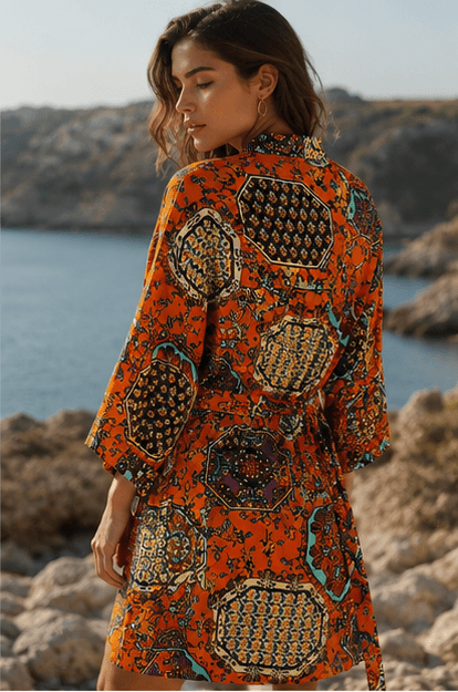 Zafira Kısa Kimono - Görsel 3