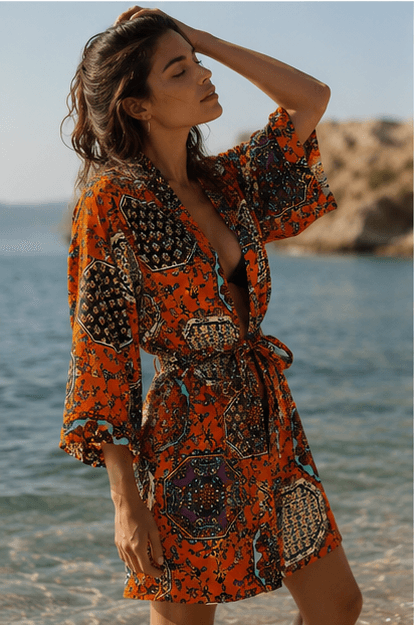 Zafira Kısa Kimono - Görsel 4